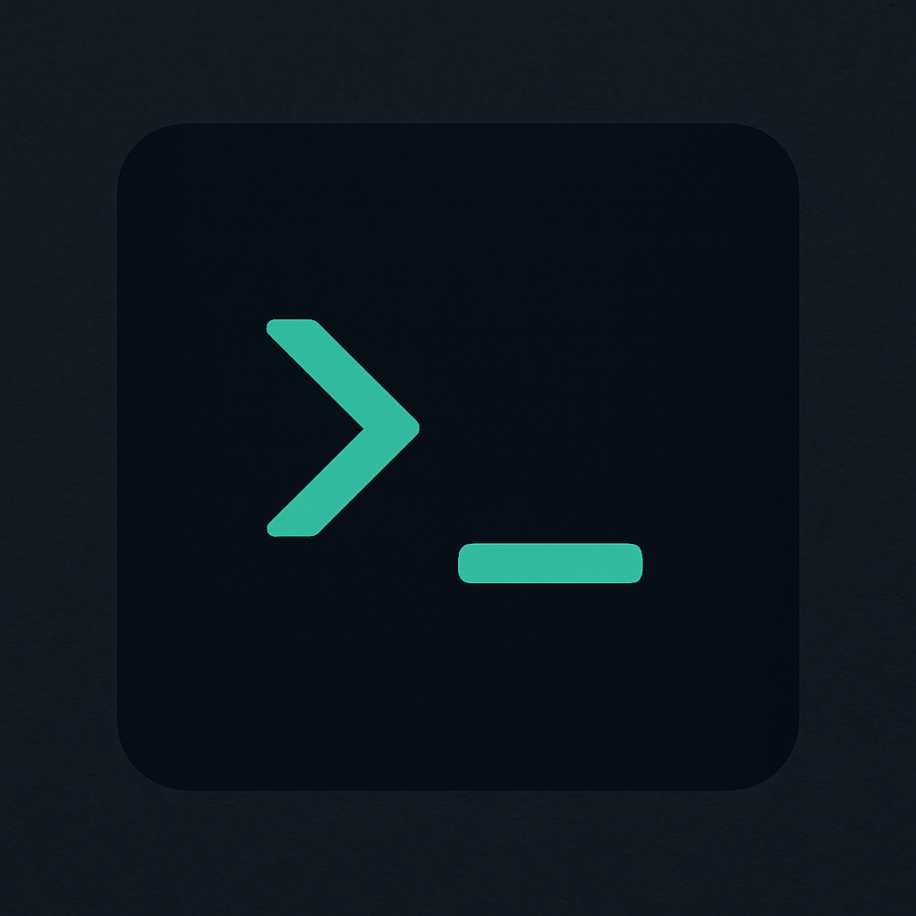 Logo terminal stylisé